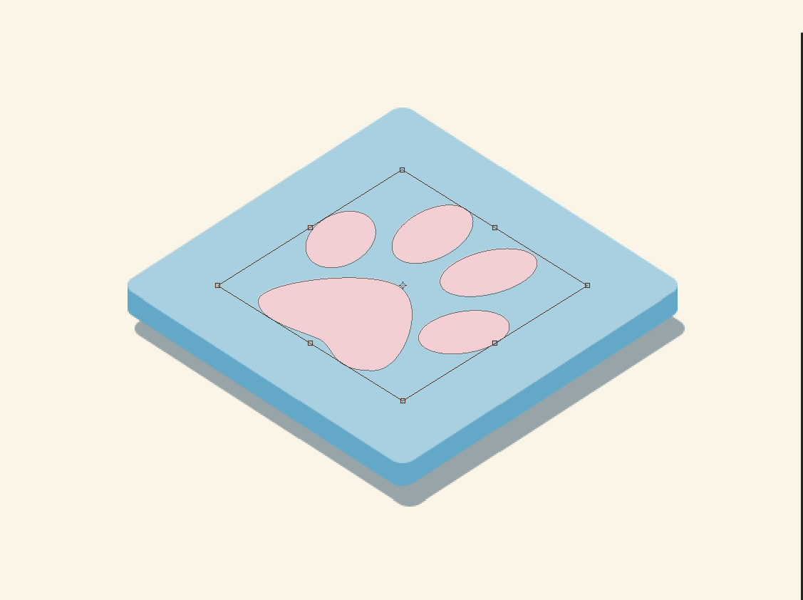 PS怎么绘制3DICON图标?PS绘制猫爪3D风格ICON图标教程