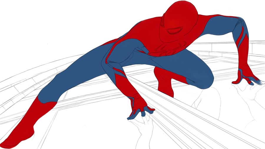如何用PS绘制逼真的蜘蛛侠?用PS手绘逼真炫酷的蜘蛛侠教程