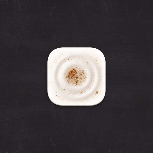 PS怎么设计一个咖啡泡沫效果的图标?