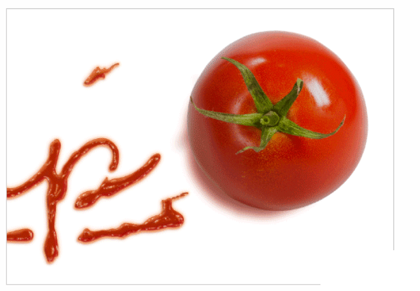PS制作创意漂亮的番茄酱文字效果