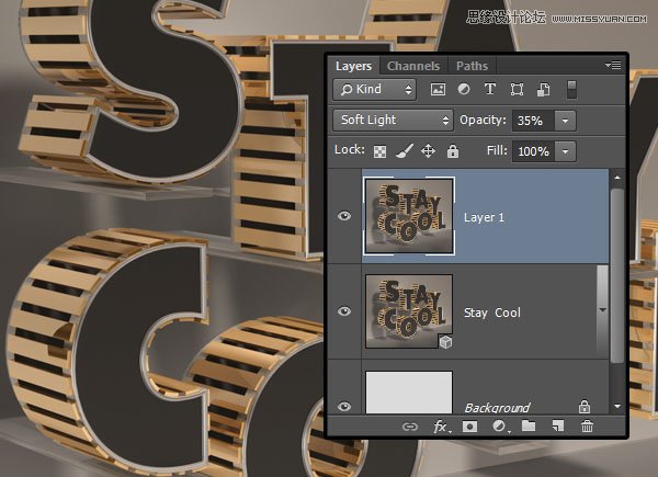 Photoshop设计漂亮创意的3D立体艺术字教程