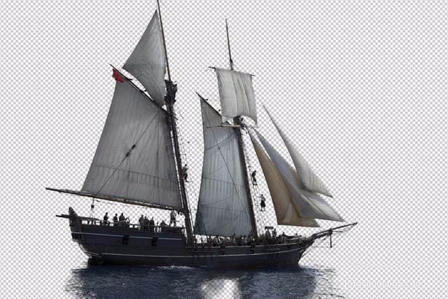 photoshop中怎么抠帆船?PS混合剪贴法抠取海上帆船教程
