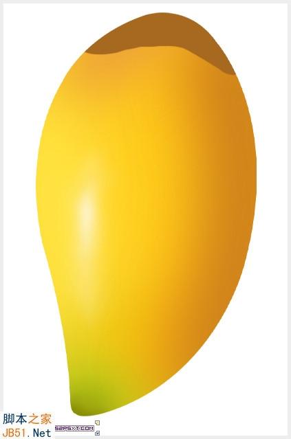 Photoshop鼠绘逼真的可口金色芒果教程