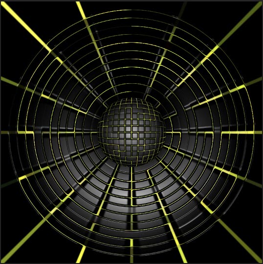 用PS滤镜与极坐标制作蜘蛛网音响喇叭教程