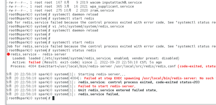 Job for redis-server.service failed because the control process exited with error code(Centos 7 设置Redis开机自启报错)
